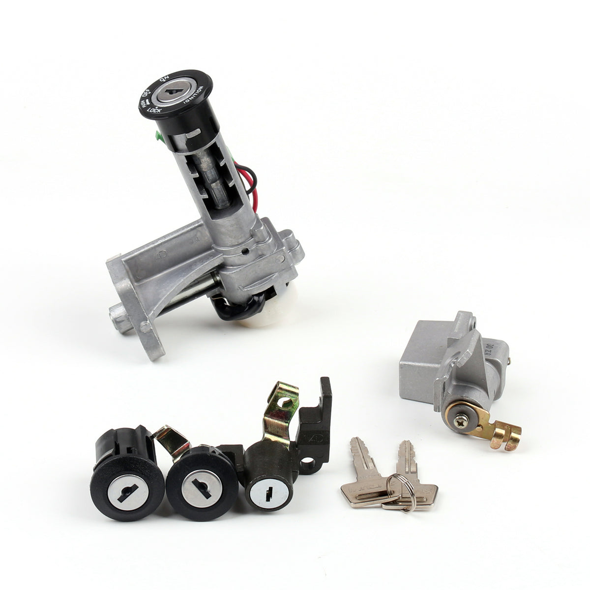 Zündschlossschloss und Kraftstofftankdeckel-Schlüsselsatz für Suzuki AN125 AN150 VECSTAR