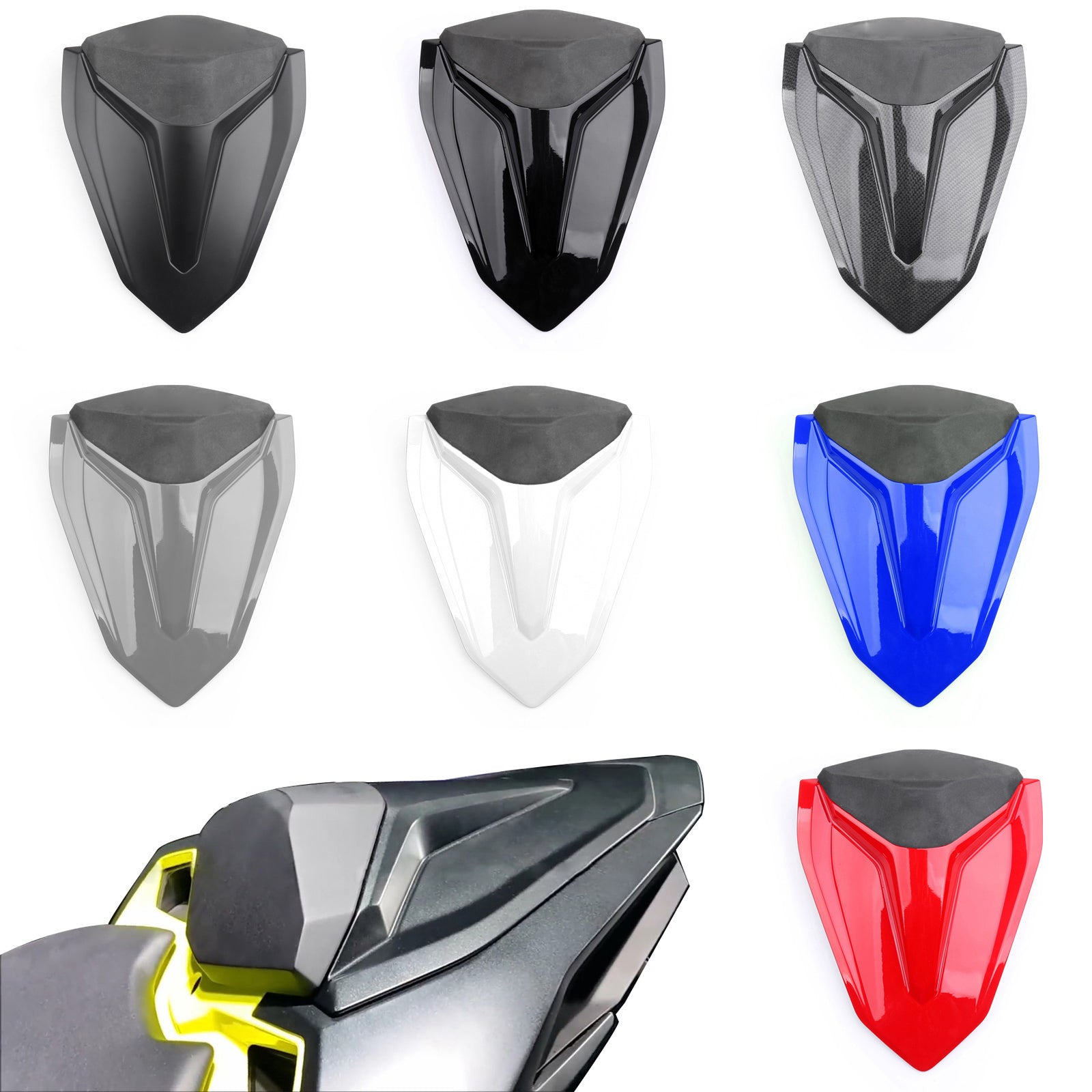 Cubierta del asiento trasero del pasajero de la motocicleta ABS para Honda CBR250RR 2017-2019 genérico