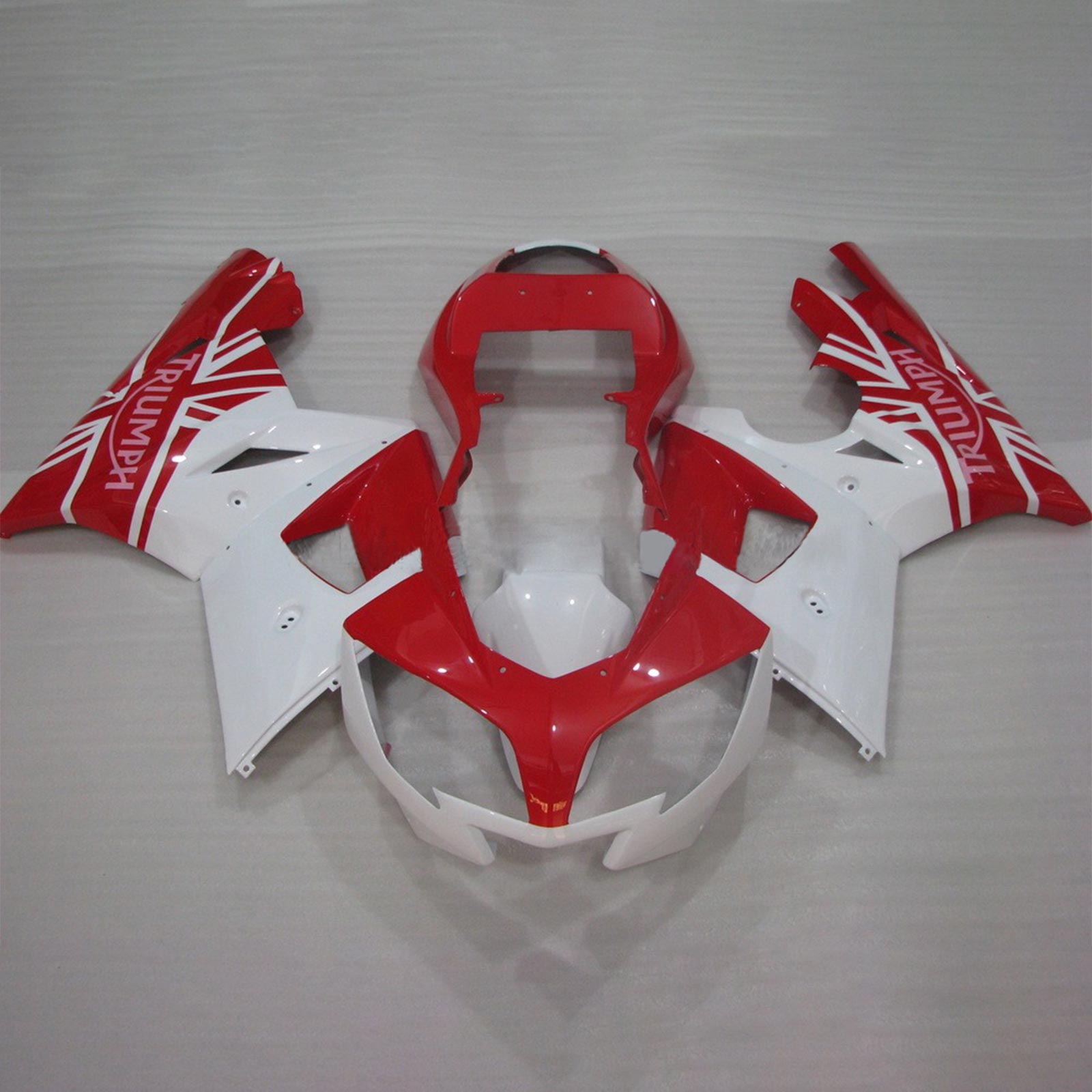 Amotopart Triumph 2002-2005 Daytona 600/650Rot-Weiß-Verkleidungsset