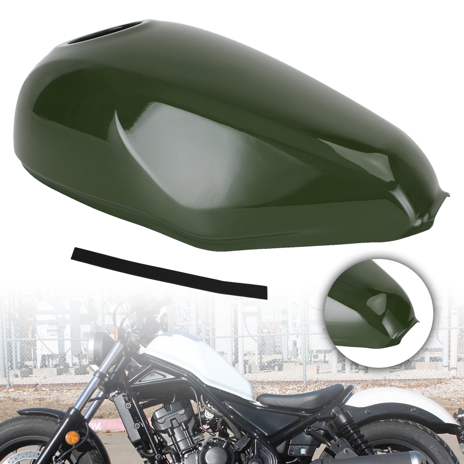 Gas Tank Cover Trim Fairing Cowl for Honda Rebel CMX300 CMX500 2017-2022 Generic