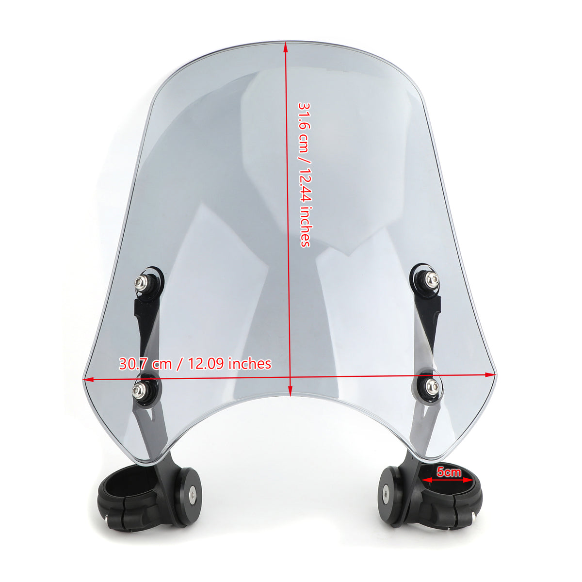 ABS-Motorrad-Windschutzscheibe für Harley Dyna Softail-Modelle, grau, generisch
