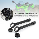 CNC-Aluminium-Tieferlegungs-Verbindungssatz 40 mm für Kawasaki Ninja 400 250 Z400 Z250 13–23