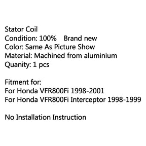 Bobina di ricarica dello statore del motore del generatore magnete per Honda VFR800FI 1998-2001 tramite fedex