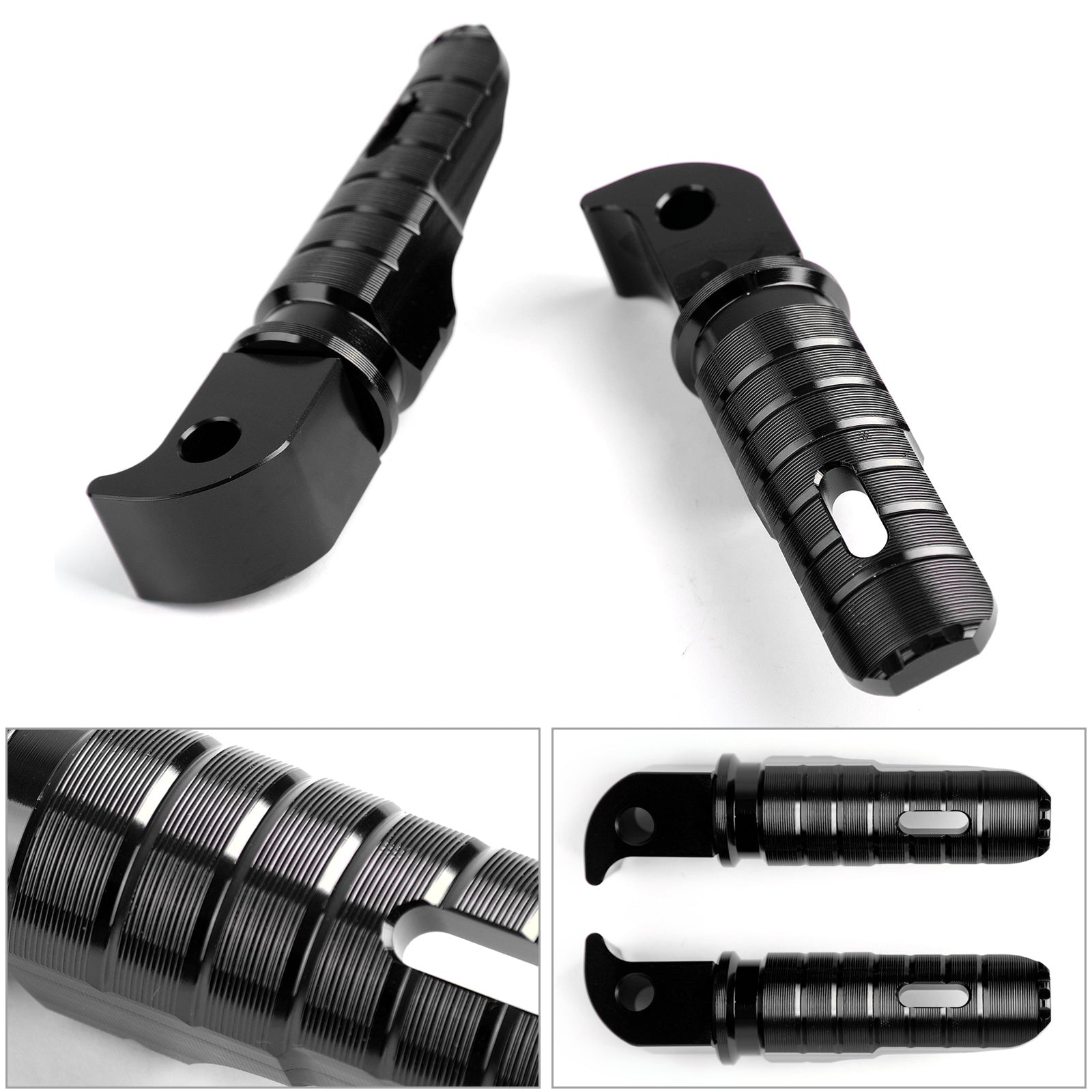 Estribos traseros para Yamaha MT-10 FZ-10 MT-09 FZ-09 MT-07 FZ-07 YZF R3 R25 BLK