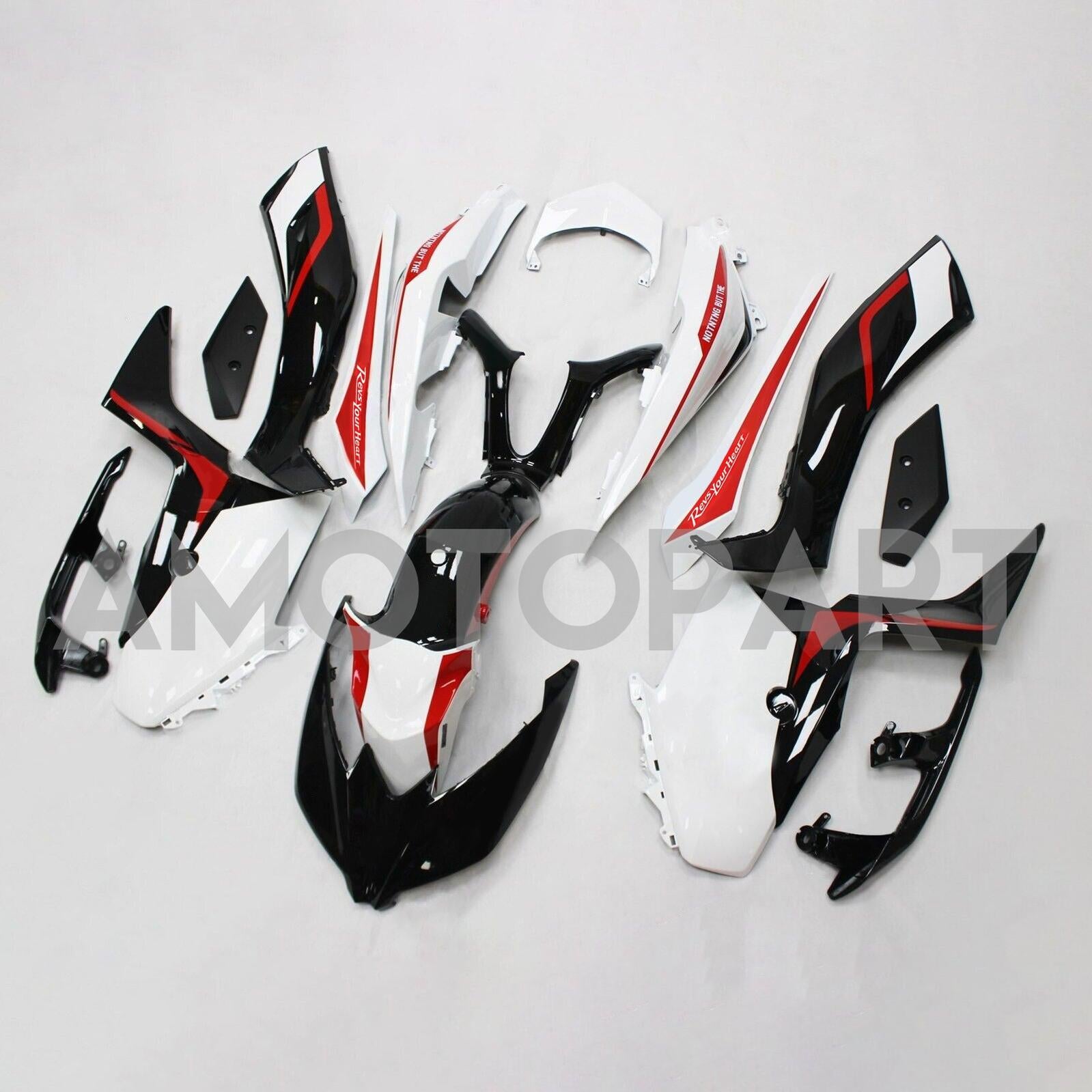 Amotopart 2017-2021 Yamaha XMAX300 Fairing Red&Black Style1 Kit