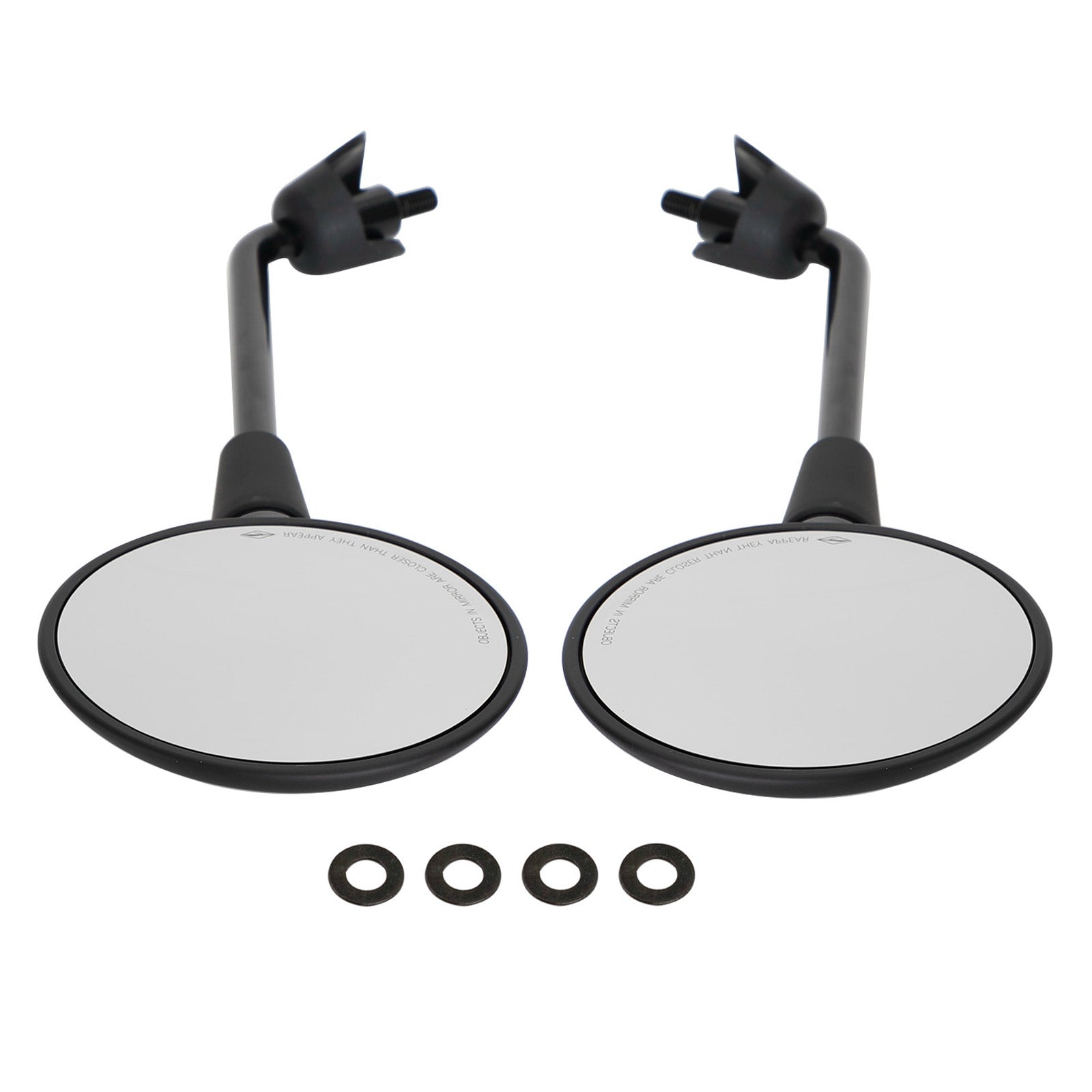 Rear View Mirror PAIR Black For Vespa Primavera 50 125 150 2T 4T Elettrica