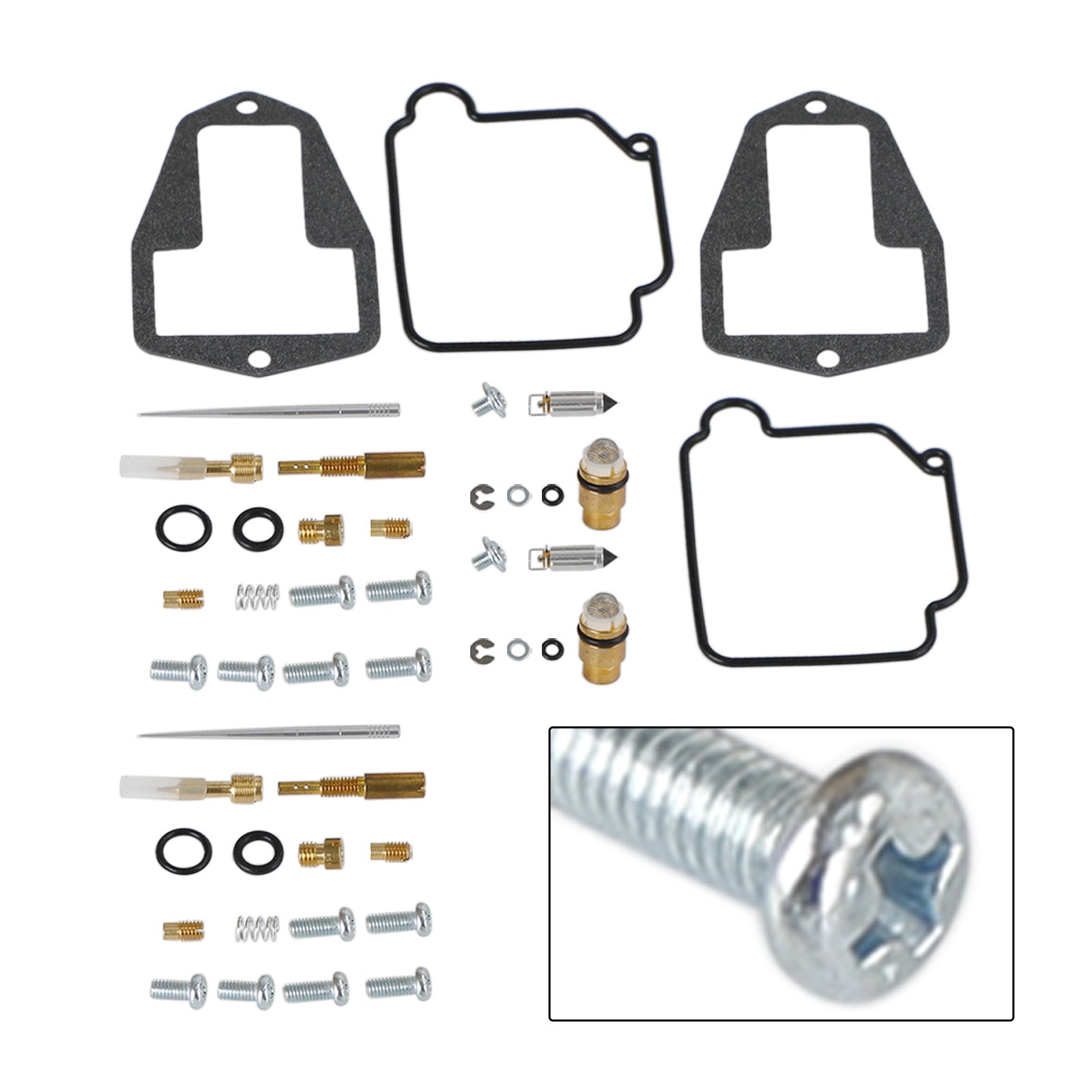 Kit de réparation de reconstruction de carburateur, 2 pièces, adapté à Suzuki DRZ250 DR-Z250 2001 – 2007 générique