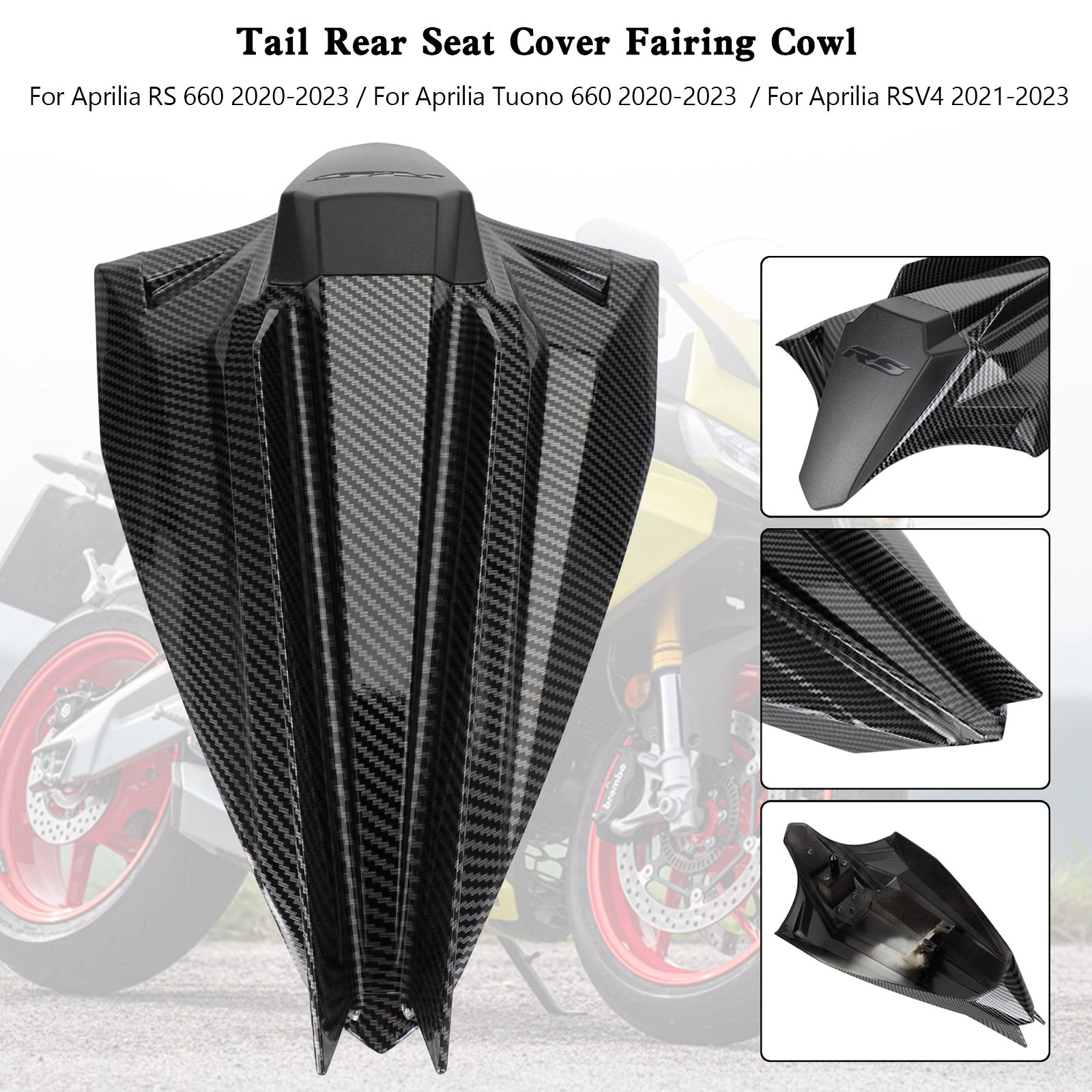 20-23 Aprilia RS 660 Tuono Rear Seat Cover Fairing Cowl