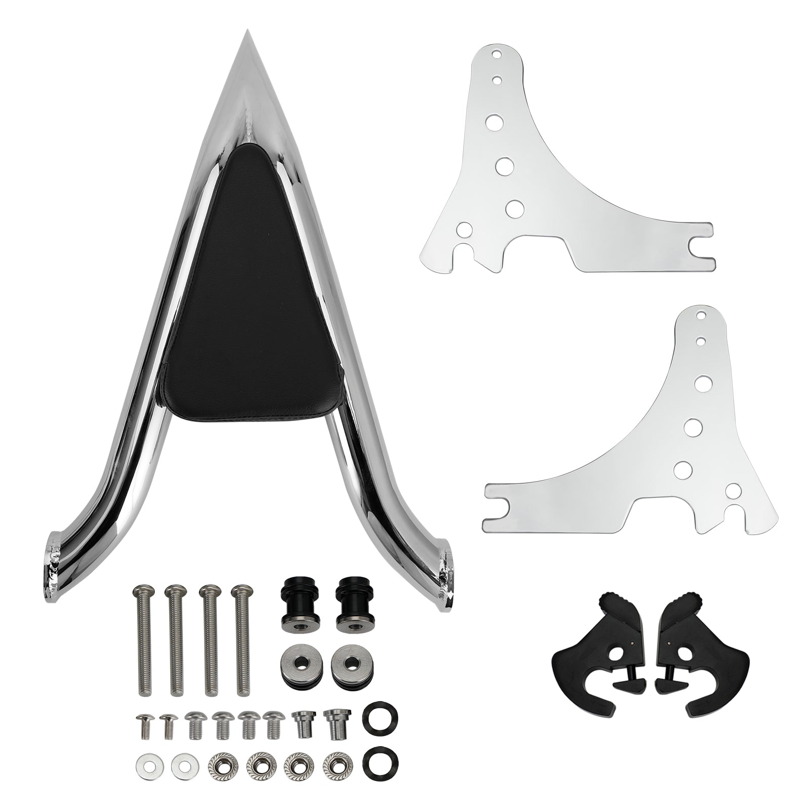 Schienale passeggero adatto per Sportster XL883 C/R XL1200R XLH883 XLH1200 04-20