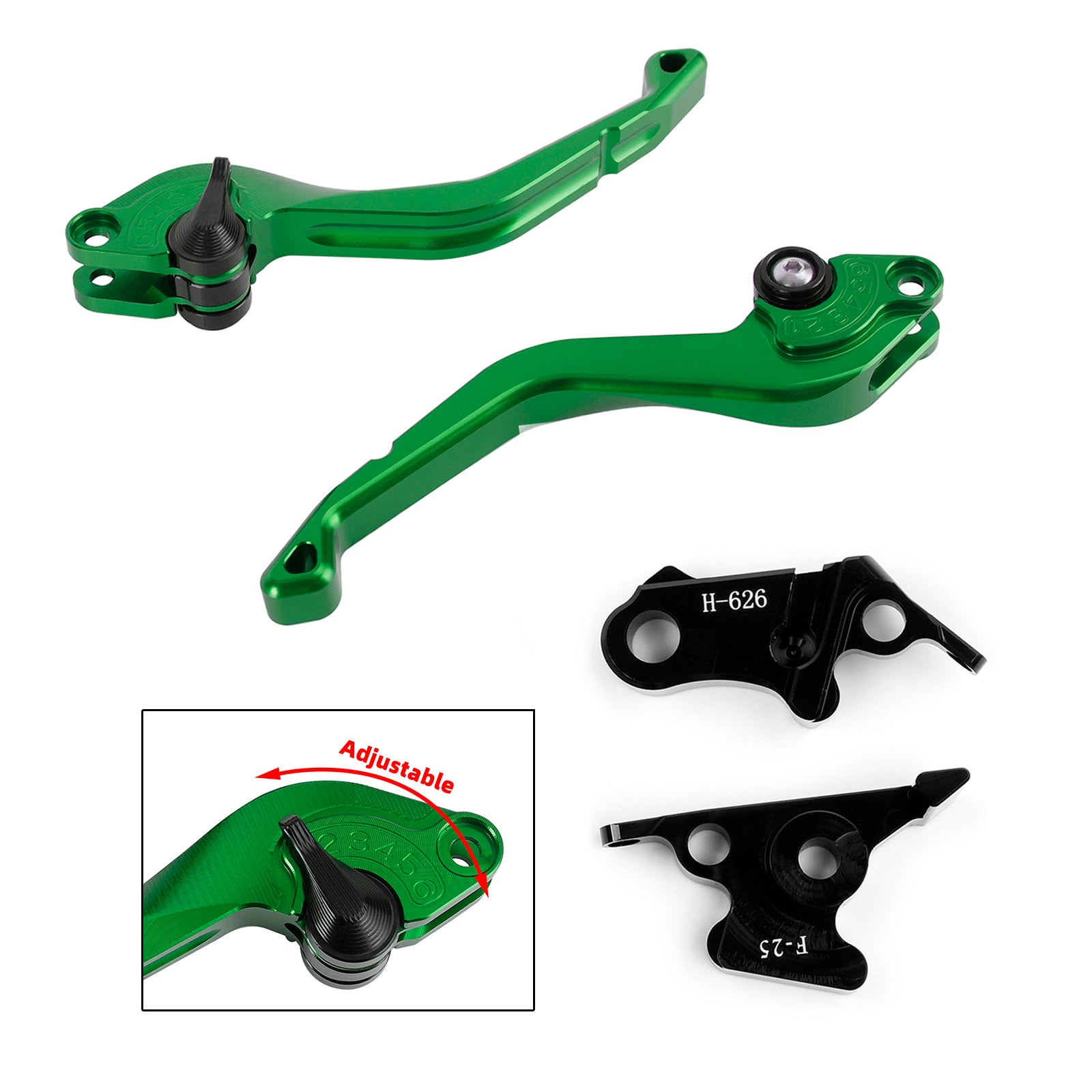 Levier de frein d'embrayage court CNC adapté à Honda GROM CBR250R CBR300R CBR500R