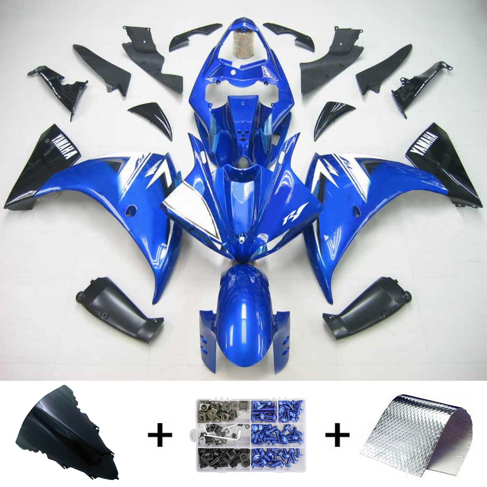 Injection Fairing Kit Bodywork Plastic ABS fit For Yamaha YZF 1000 R1 2009-2011