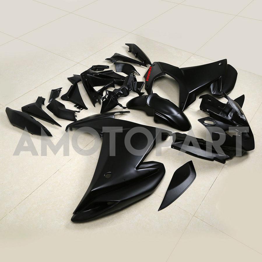 Amotopart 2009-2015 Yamaha FZ6R Black Fairing Kit