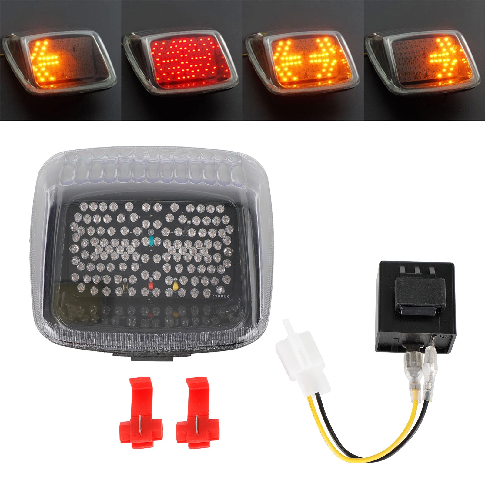 Taillight + Turn Signals for V-ROD Night Rod Street Rod 2002-2011 Clear