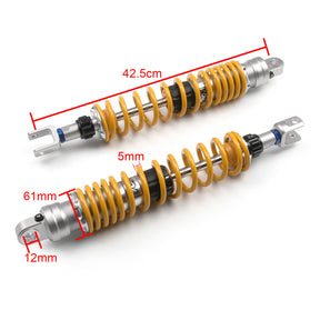 Honda 425mm Rear Air Shock Absorbers Suspension Fit For Honda Silver Wing 600