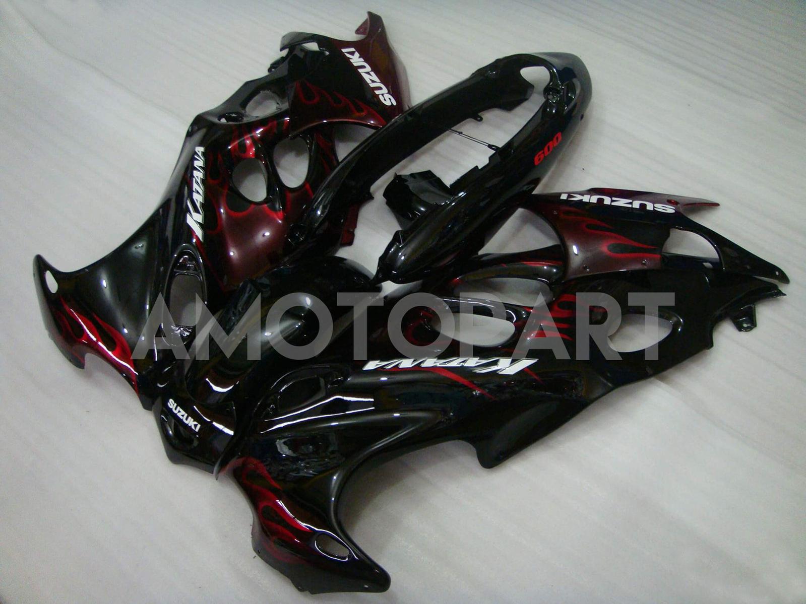 Amotopart 2003-2006 Suzuki Katana GSXF600/750 Fairing Red&Black Kit