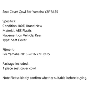 Moto ABS Sedile Posteriore Carenatura Copertura Cowl Fit per Yamaha 2015-2016 YZF R125