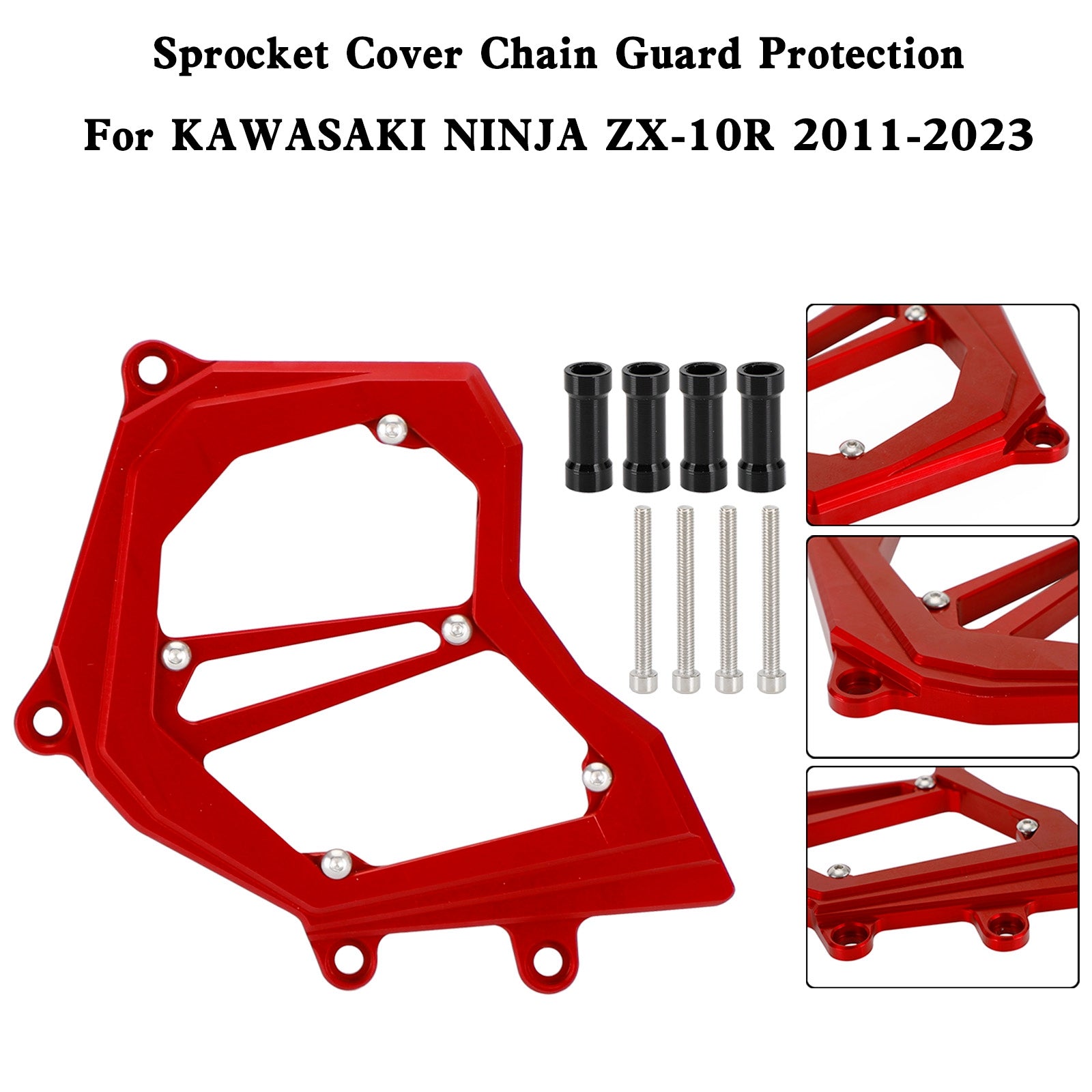 Front Sprocket Cover Chain Guard For KAWASAKI Ninja ZX-10R ZX10R 2011-2023