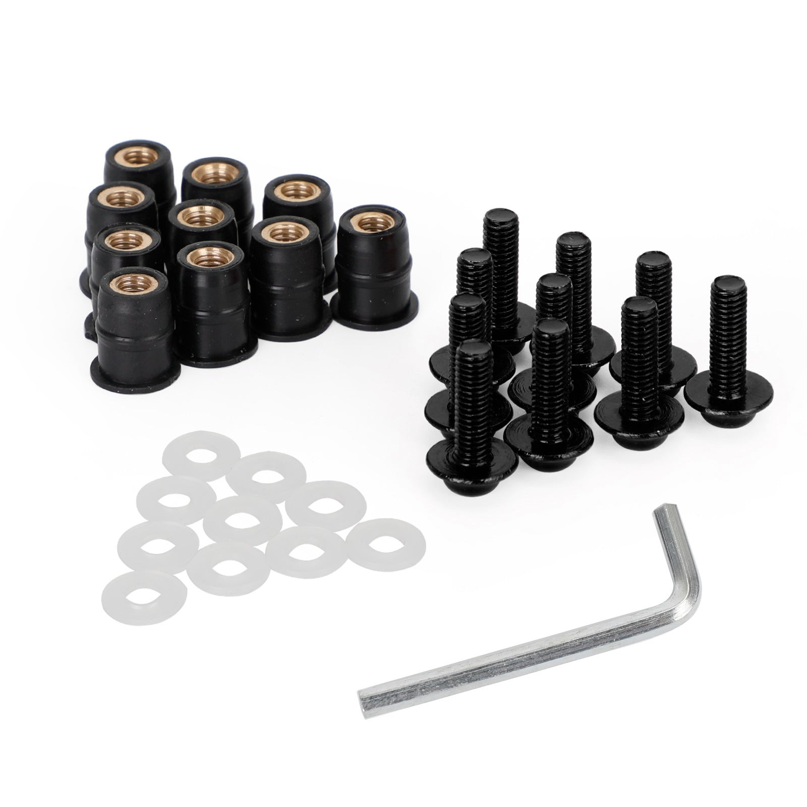 オートバイ ウインドスクリーン シールド アルミ M5x16mm ネジ ボルト