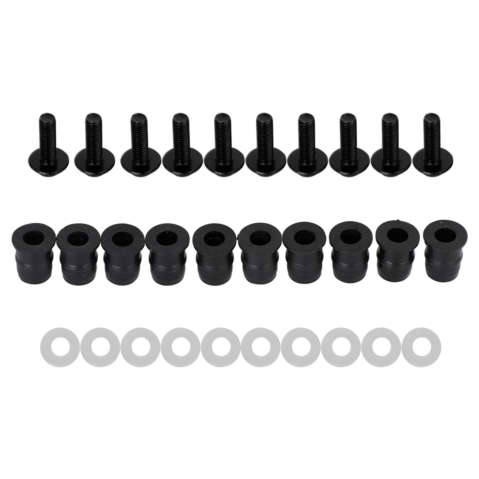 Kit di rondelle per bulloni a vite in alluminio M5x16mm per parabrezza moto, confezione da 10 generico