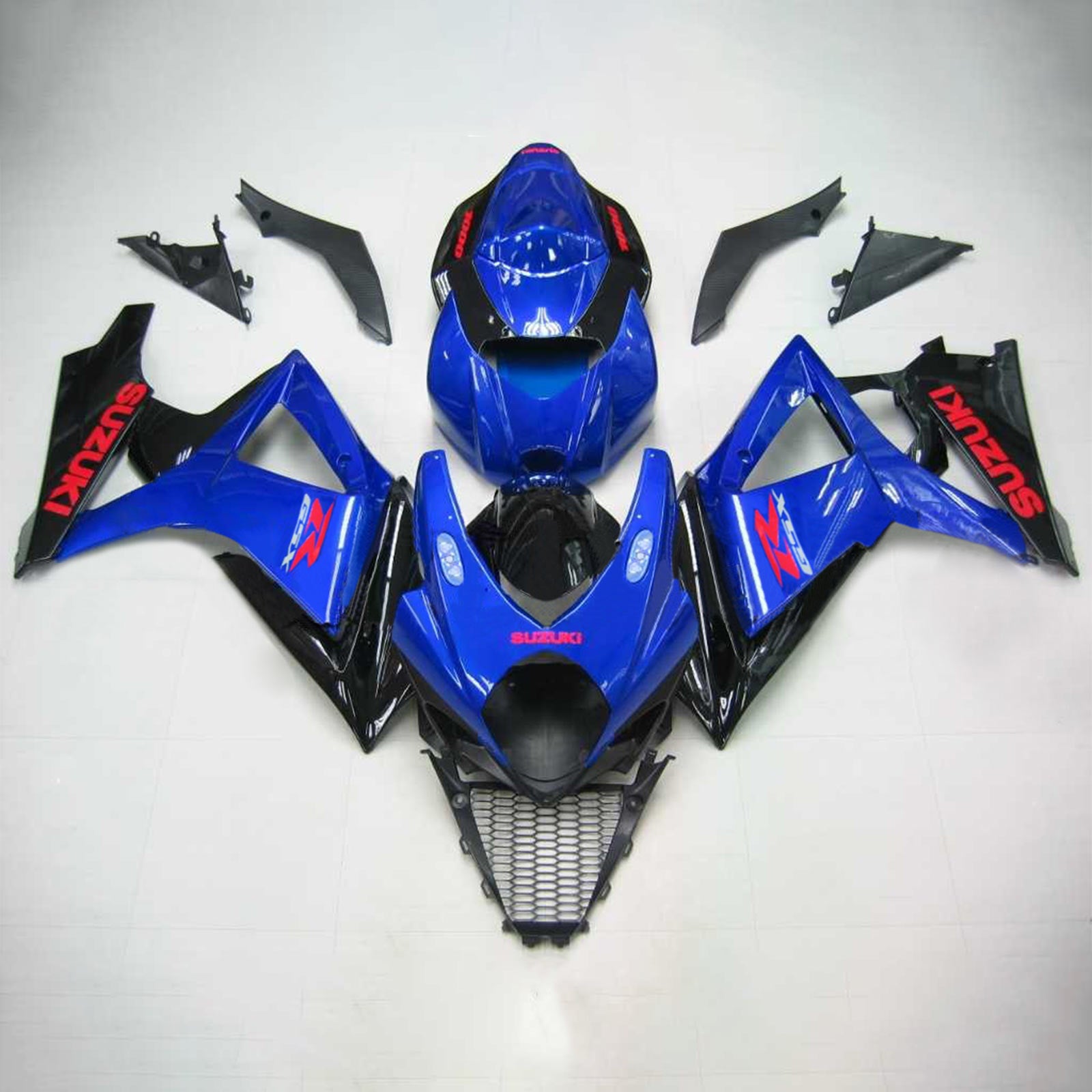 Amotopart 2007-2008 Suzuki GSXR1000 Fairing Dark Blue & Red Kit