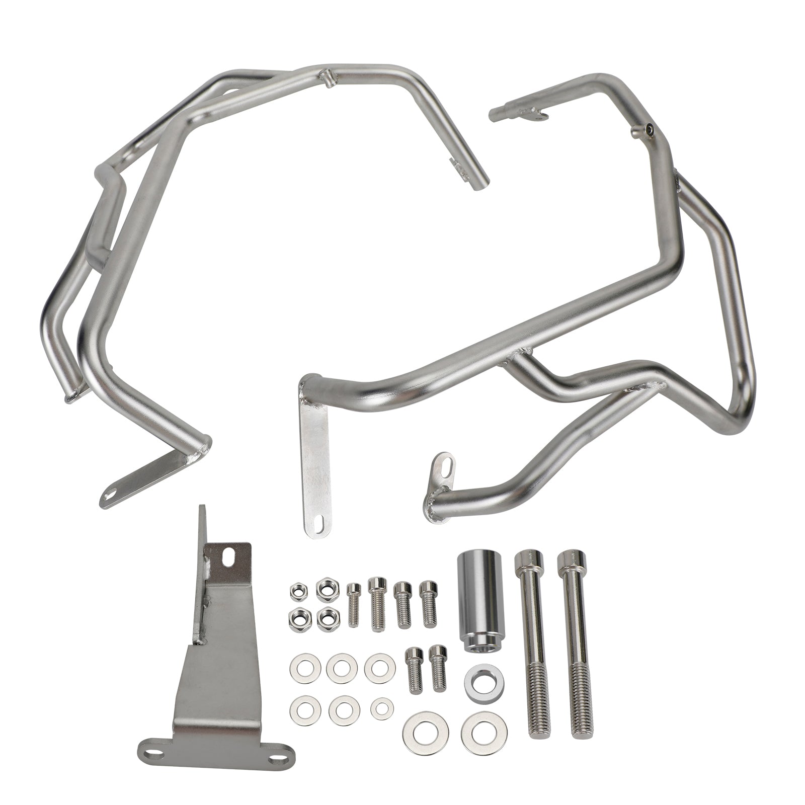 Telaio in acciaio per protezione motore superiore barra di protezione per BMW F750GS F850GS 18-22 19 Argento