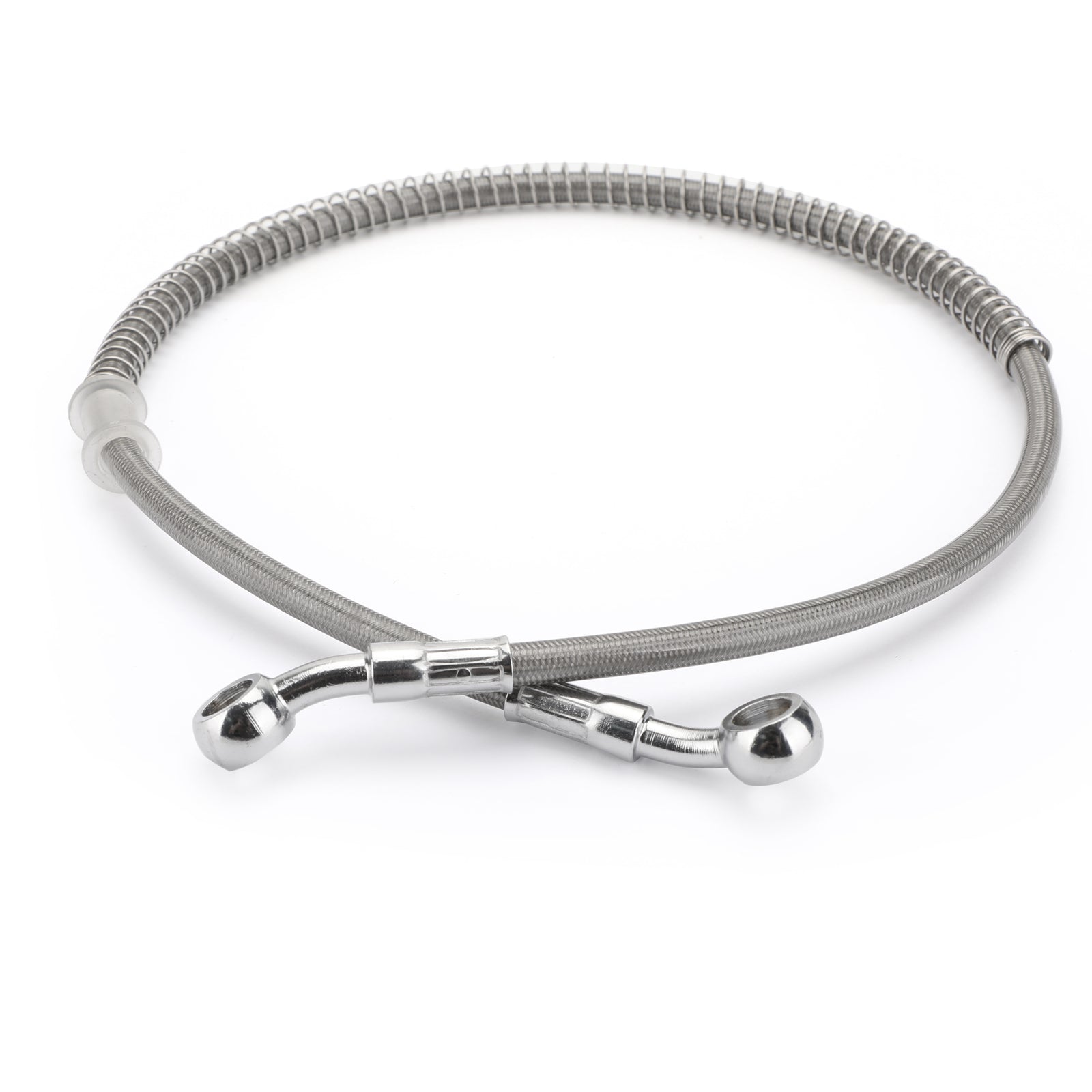 85cm/33inches Motorcycle Brake Oil Hose Line Banjo Fitting Stainless Steel Swivel End