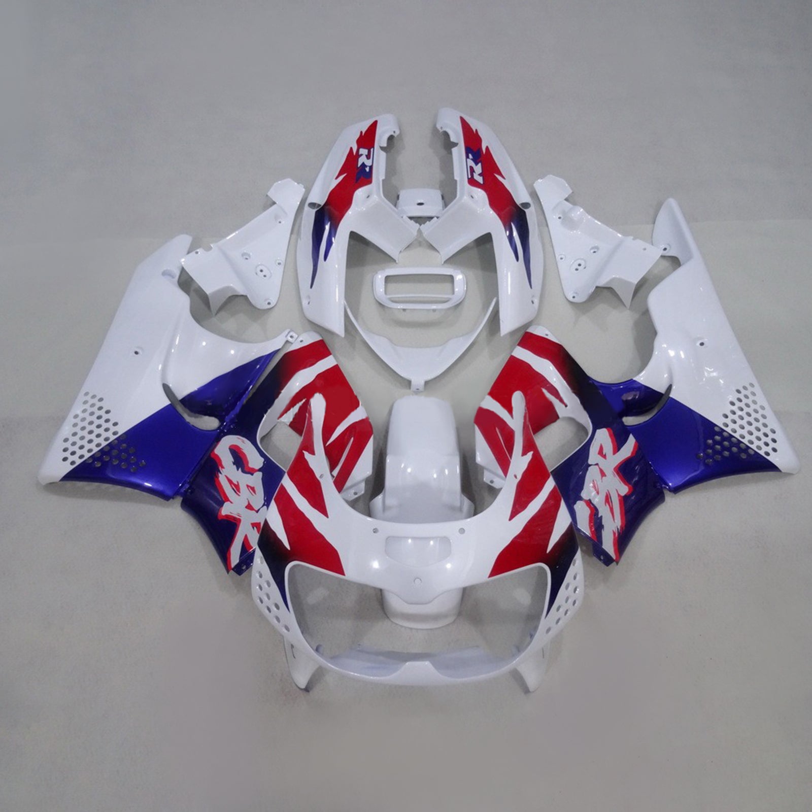 Amotopart 1994-1995 Honda CBR900RR 893 Fairing Red&Blue Style1 Kit