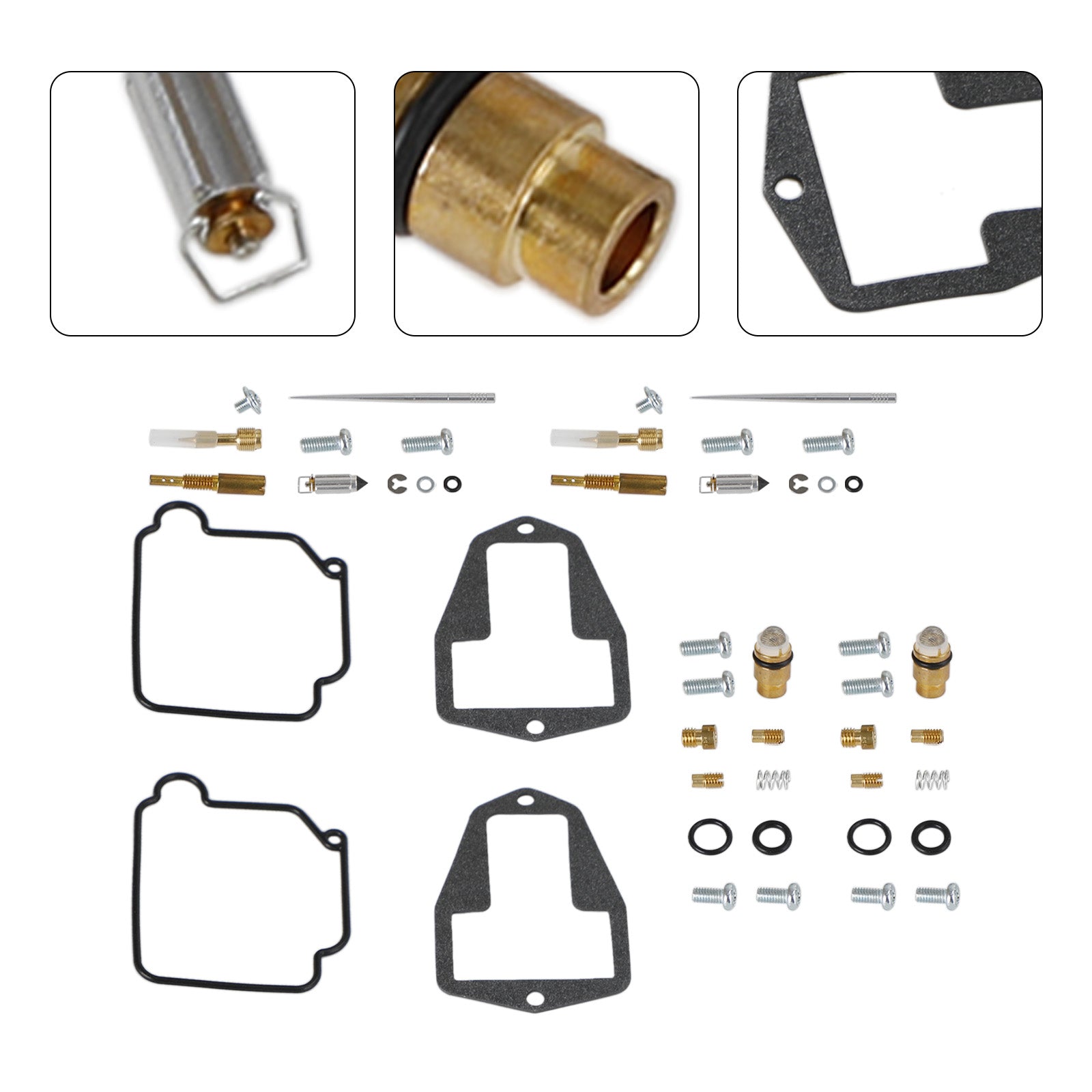 Kit de réparation de reconstruction de carburateur, 2 pièces, adapté à Suzuki DRZ250 DR-Z250 2001 – 2007 générique