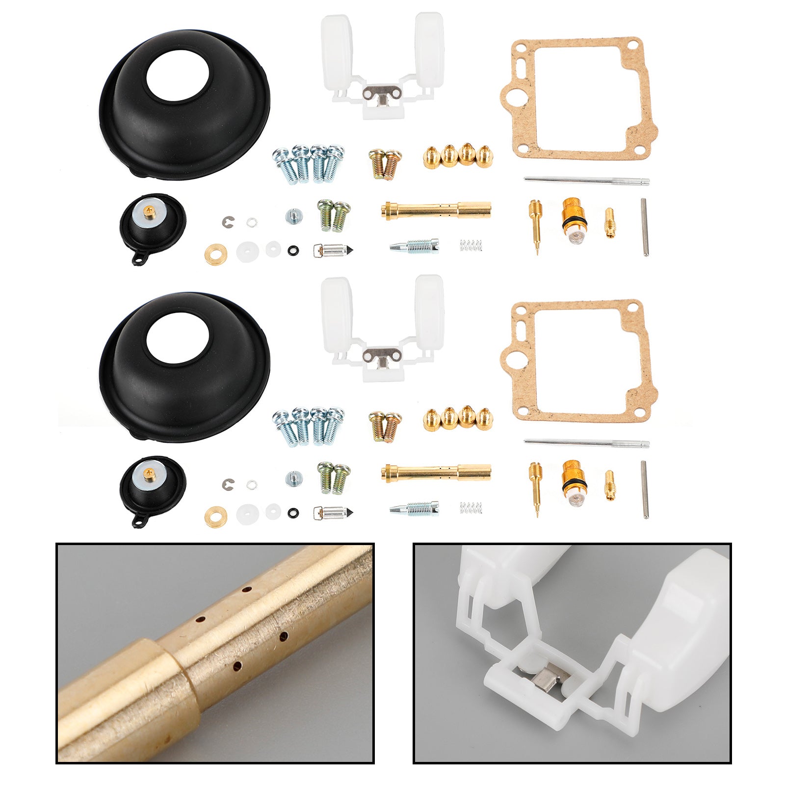 2 x Vergaser-Reparatur-Set für Vergaser, passend für Yamaha Virago XV750 1988–1998