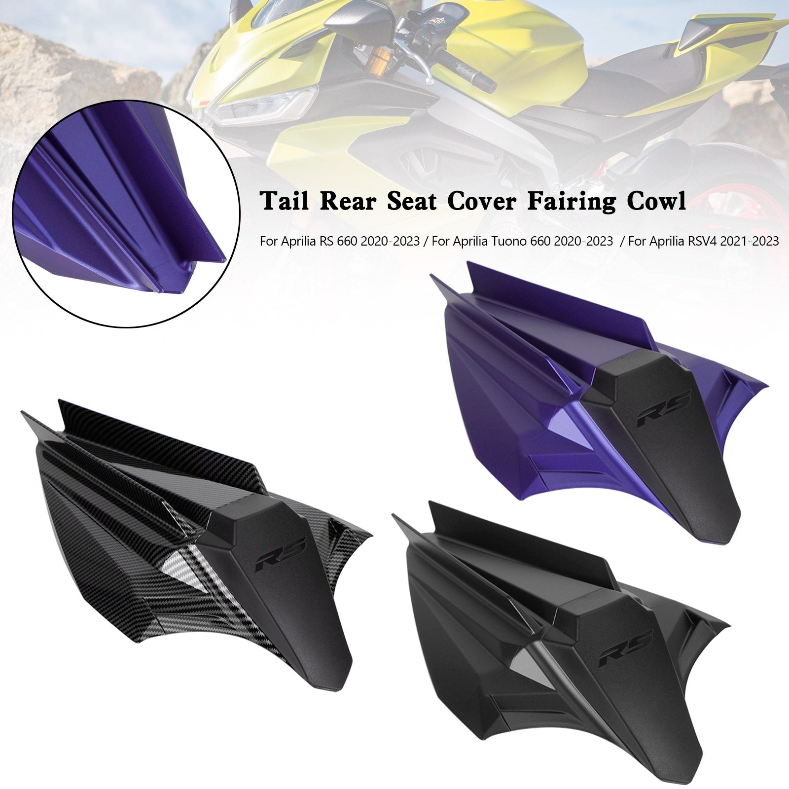 20-23 Aprilia RS 660 Tuono Rear Seat Cover Fairing Cowl