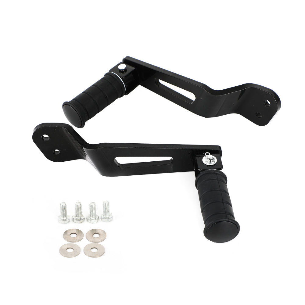 Black Rear Passenger Foot Pegs For Yamaha Bolt XVS950 XVS950R-Spec 2014-2020 Generic