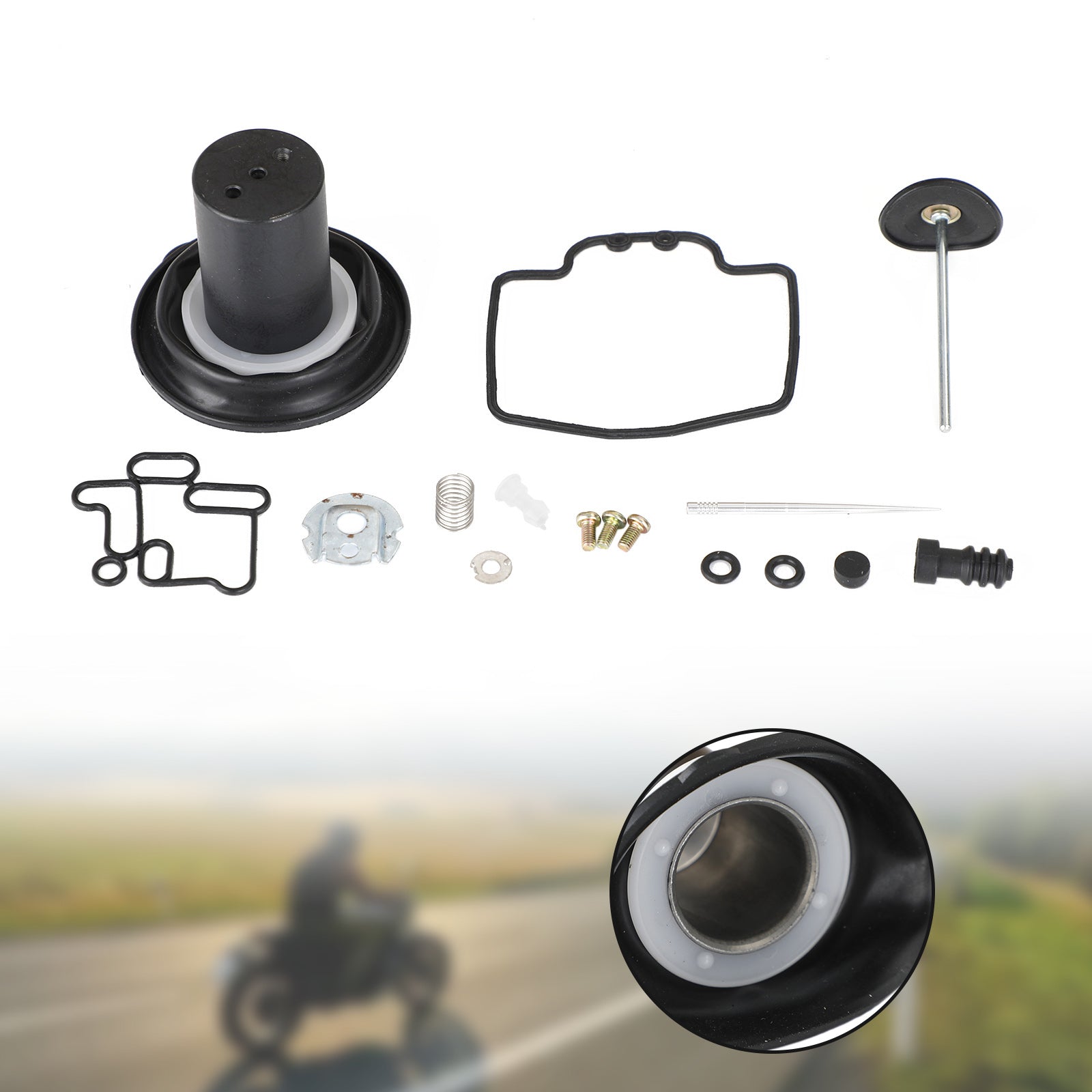 96-03 Yamaha Majesty Yp250 Carburetor Repair Kit Plunger Diaphragm