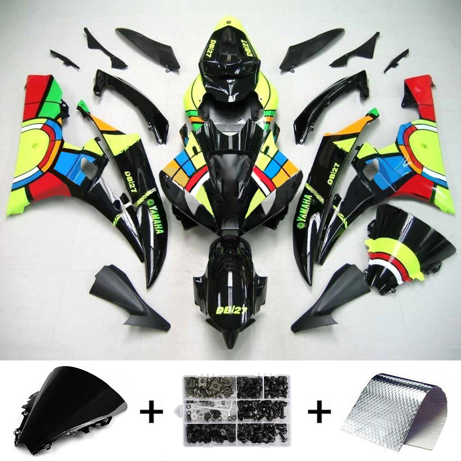 Injection Fairing Kit Bodywork Plastic ABS fit For Yamaha YZF 600 R6 2006-2007