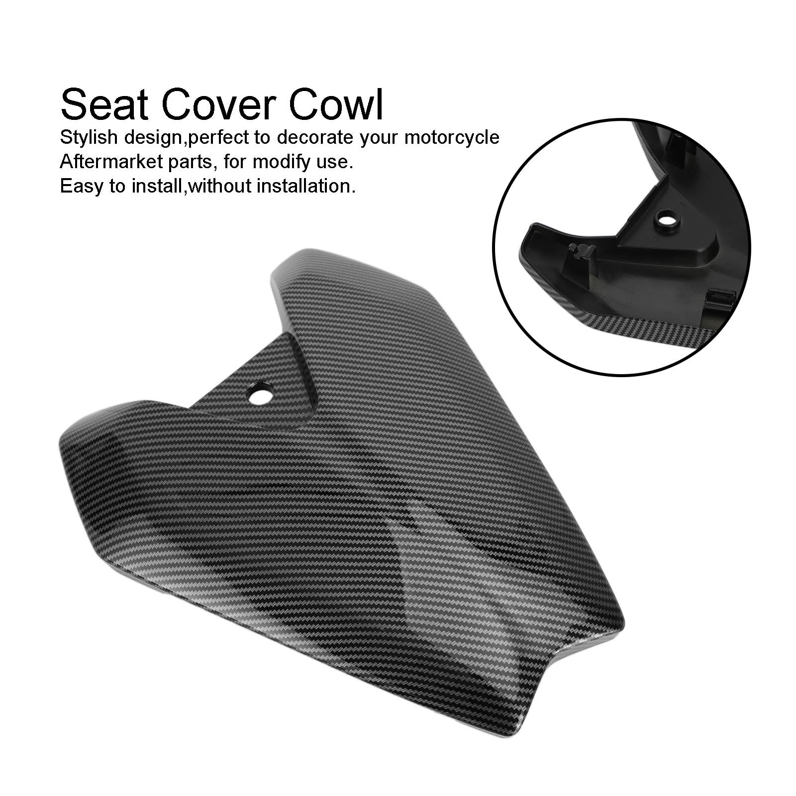 Motorcycle Rear Seat Fairing Cover Cowl for Kawasaki Z1000 2014-2022 Generic