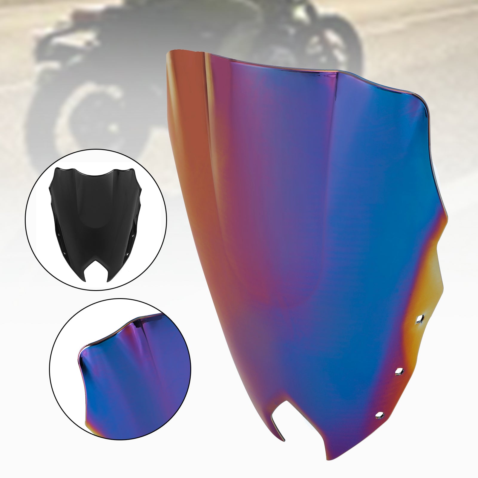 ABS Motorcycle Windshield WindScreen fit for Yamaha FZ6R FZ-6R FZS600 2009-2015