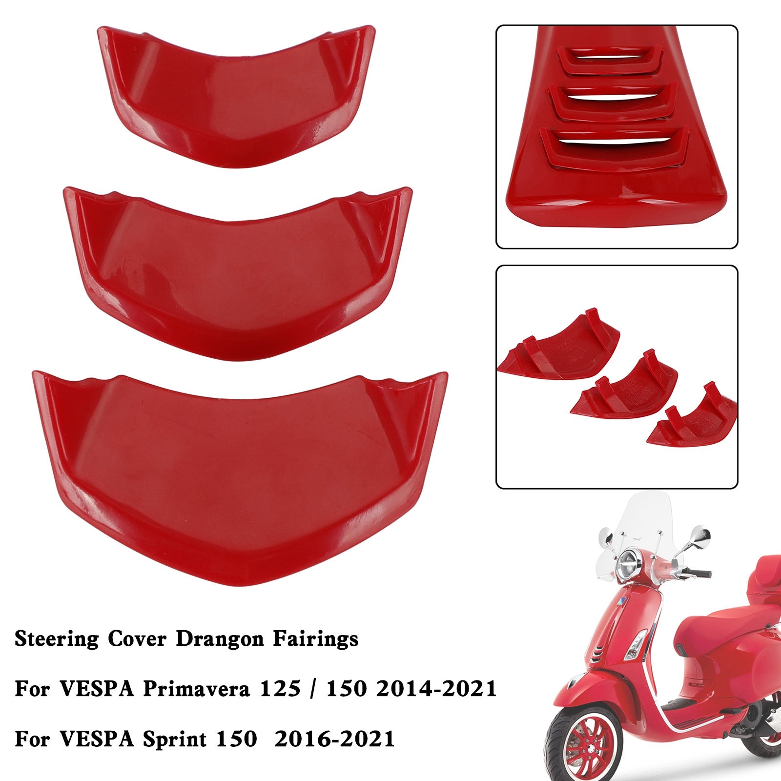 Front Decorative Horn Cover For VESPA Sprint Primavera 125/150 2014-2021