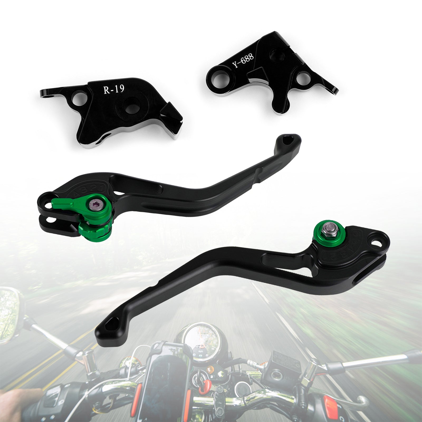 NUOVA leva freno frizione corta adatta per Yamaha YZF R1 2009-2014