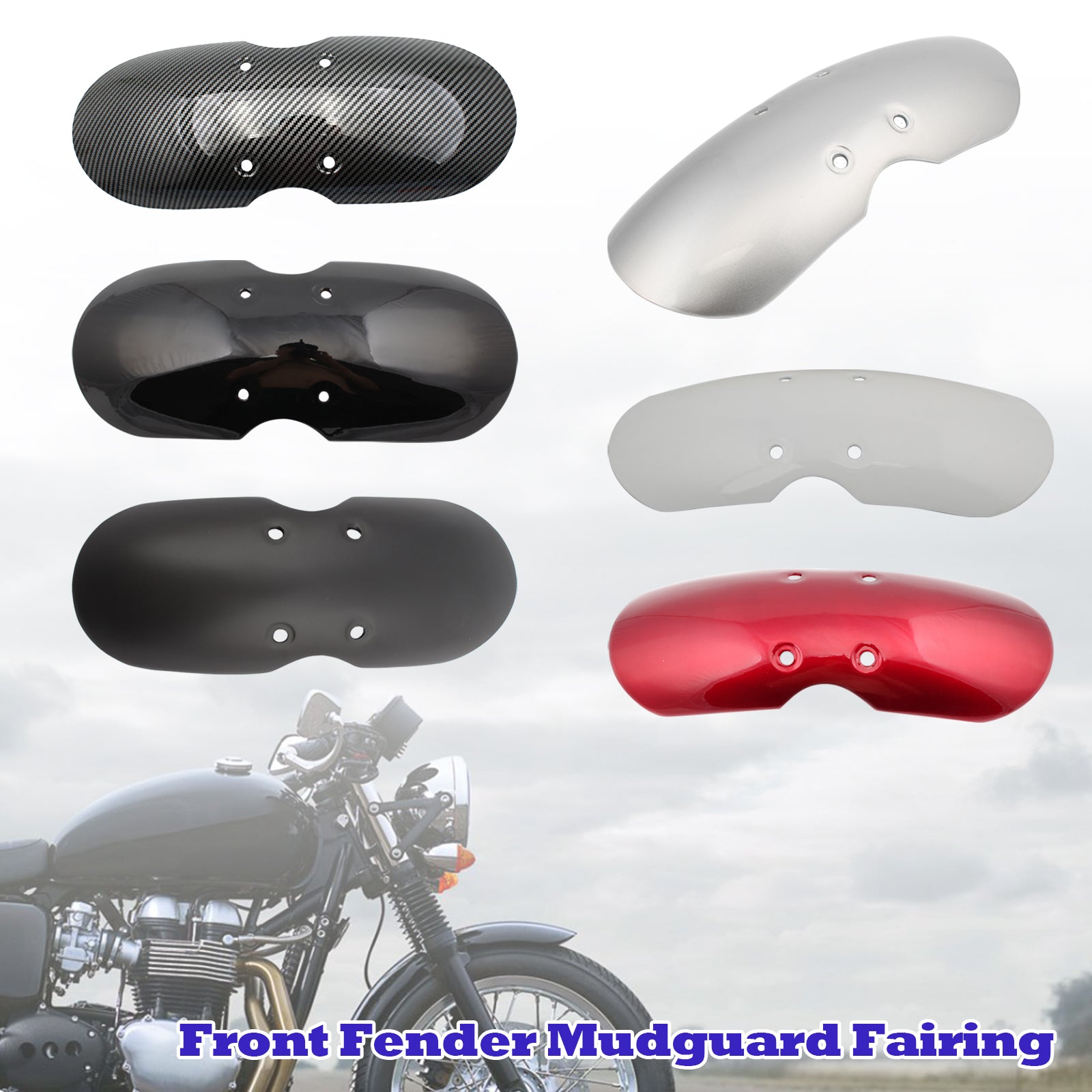 Front Fender Mudguard For Bonneville T100 Scrambler Thruxton 2001-2016 Generic