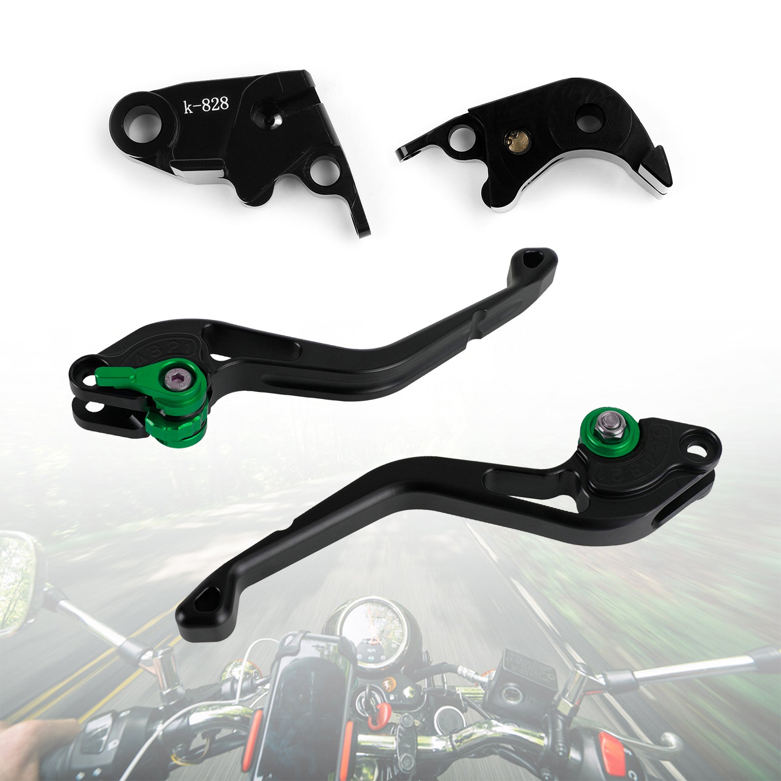 NEUER kurzer Kupplungsbremshebel passend für Kawasaki ZX636R / ZX6RR 2005-2006