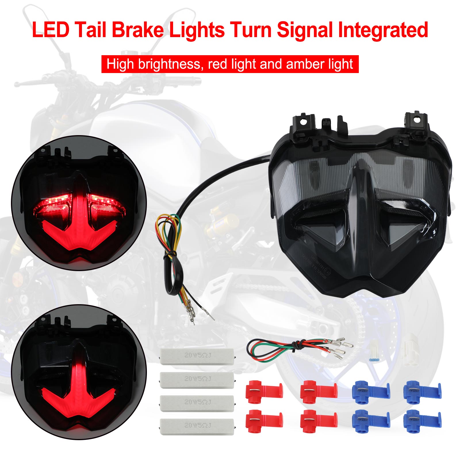 21-22 Yamaha MT-09 MT10 SP Tail Brake Lights Turn Signal Integrated