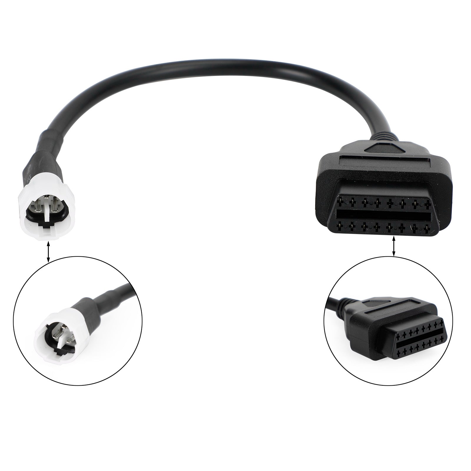 Cable adaptador de diagnóstico de 3 pines a OBD2 para motocicleta, escáner de código para Yamaha X-MAX genérico