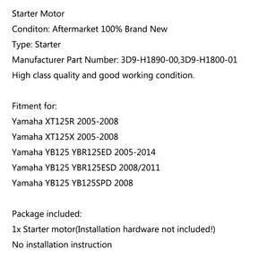 Motor Starter For Yamaha XT125R 05-08 YB125 YBR125ED 05-14 YBR125ESD 2008/2011