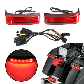 LED-Satteltaschen-Satteltaschen-Lauf-Brems-Blinker-Leuchten für Touring 2014–2021, generisch