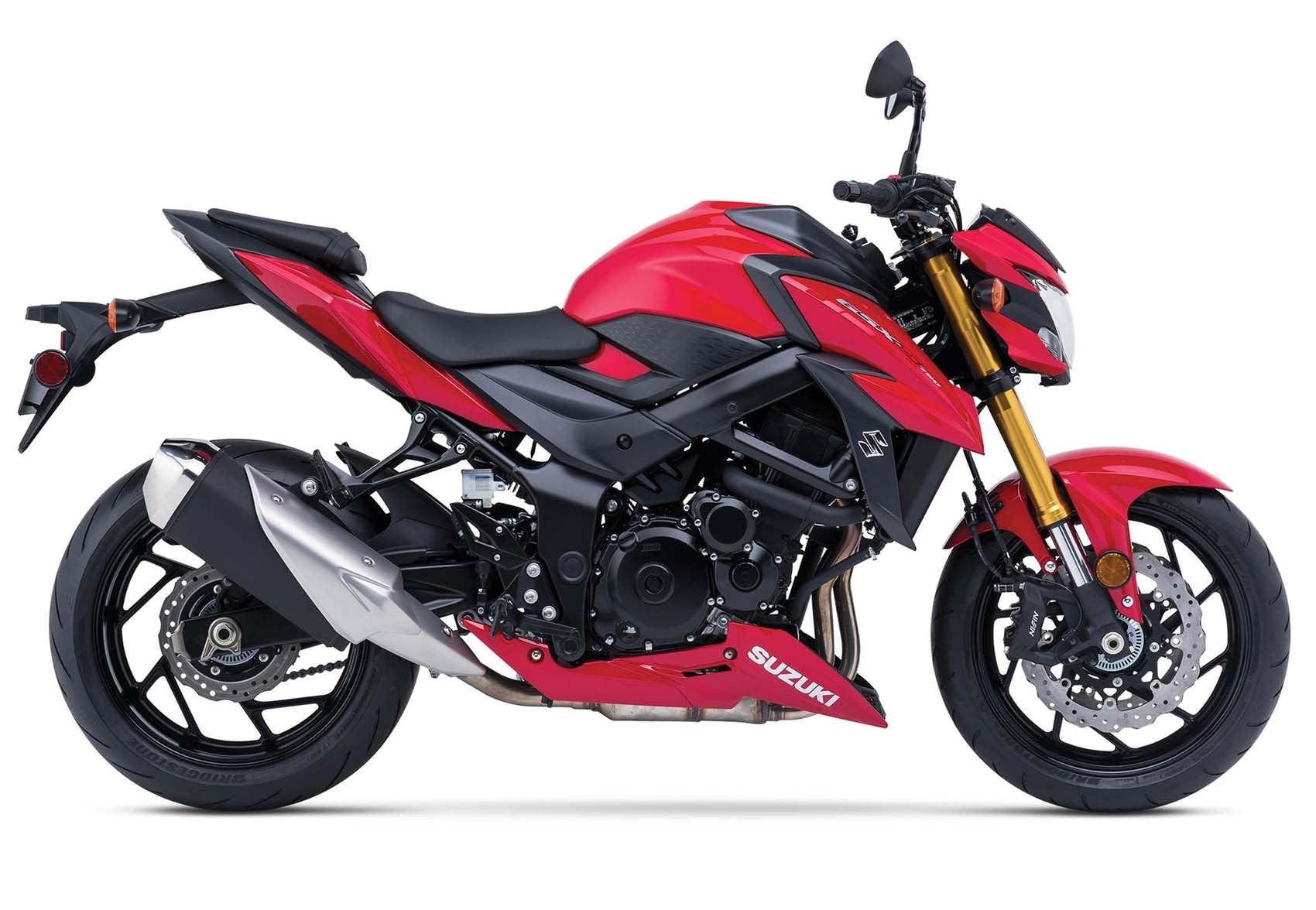 Amotopart 2017-2022 Suzuki GSX-S 750 Kit de carenado rojo y negro