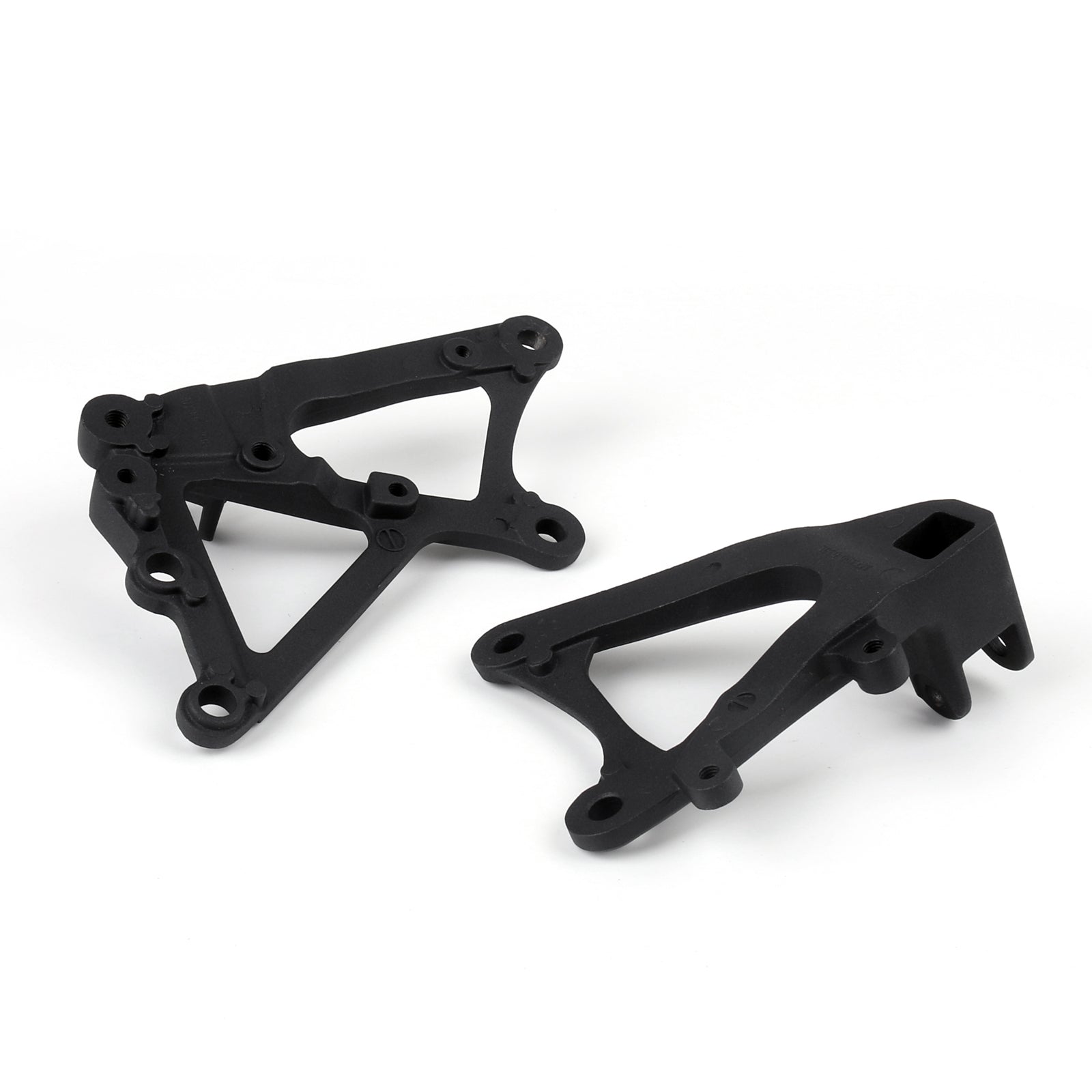 Yamaha Front Rider Footrest Foot pegs Brackets Set Fit For Yamaha YZF R1 2009-2011 Black