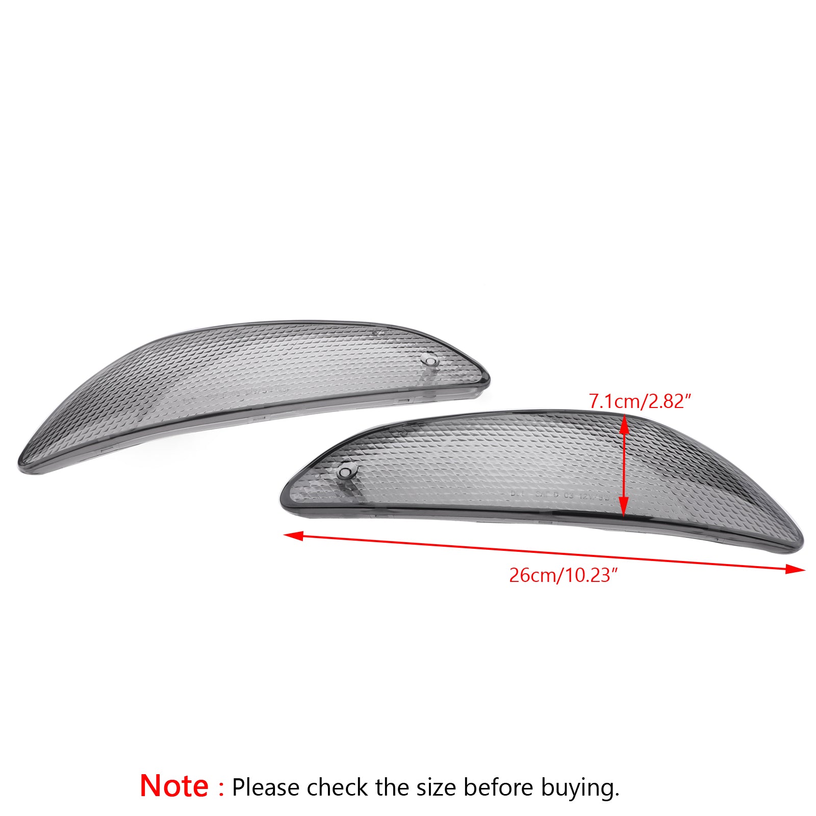 BMW Frontblinkerlinse passend für K1200 1999–2007, rauchfarben