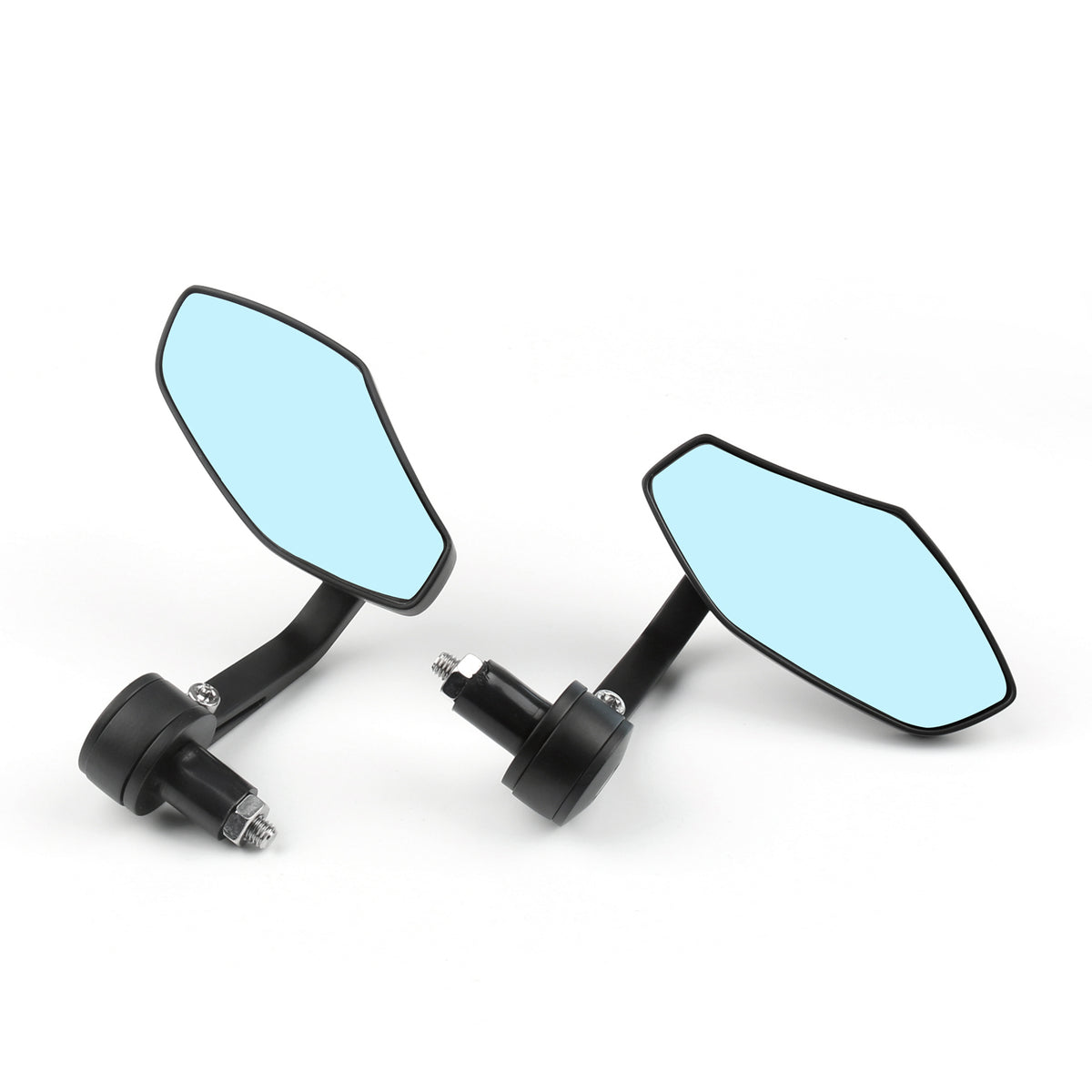 7/8" 1" Aluminum Rear View Side Mirror Handle Bar End For Motorcycle Generic