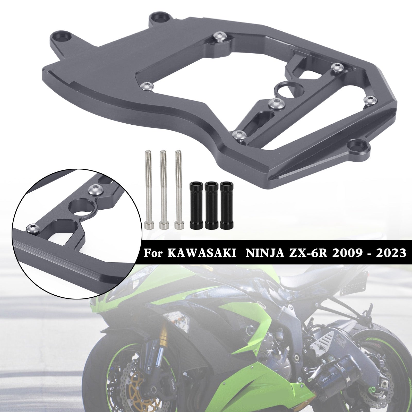 Front Sprocket Cover Chain Guard For KAWASAKI Ninja ZX-6R ZX6R 2009-2023