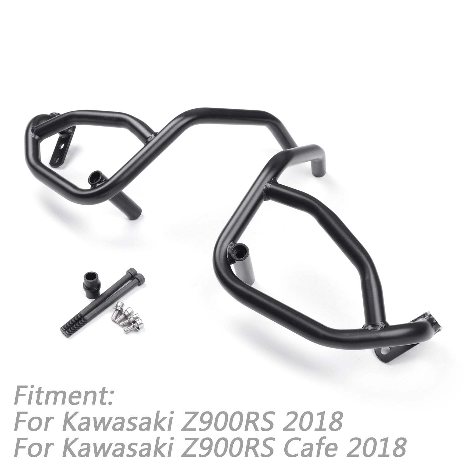 Black Highway Motorcycle Engine Guard Crash Bars For Kawasaki Z900RS Cafe 2018