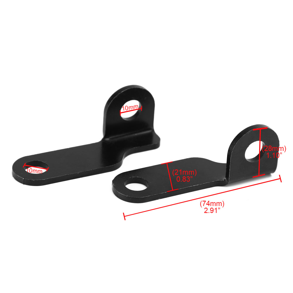 Staffa supporto indicatore di direzione Morsetto forcella anteriore posteriore per Sportster Big Twin